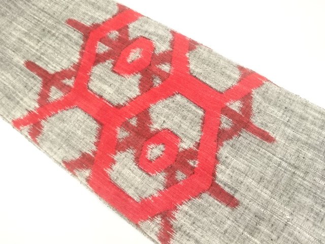 JAPANESE KIMONO / NAGOYA OBI / TSUMUGI / WOVEN KIKKO 